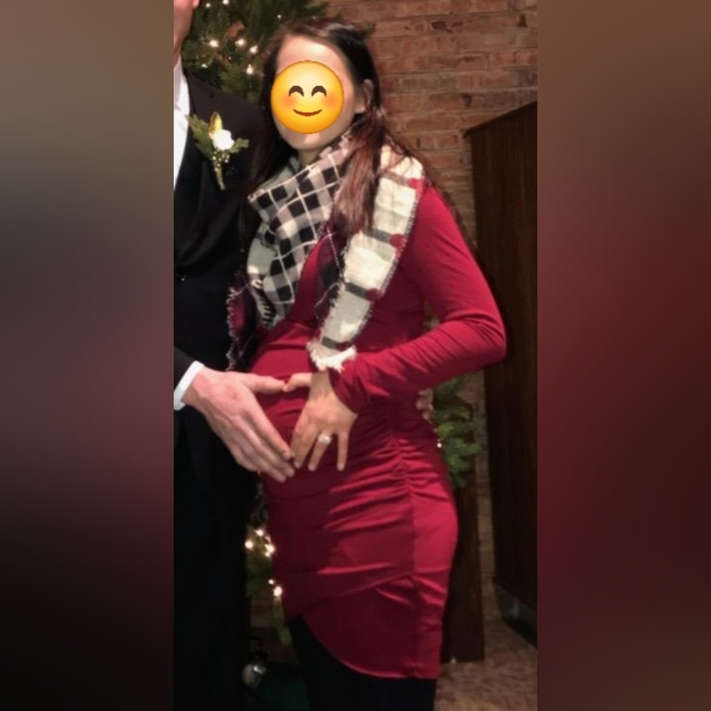 Ruched Dress & Scarf